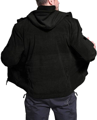 Herren Fleecejacke Winddicht Wasserdicht Outdoor