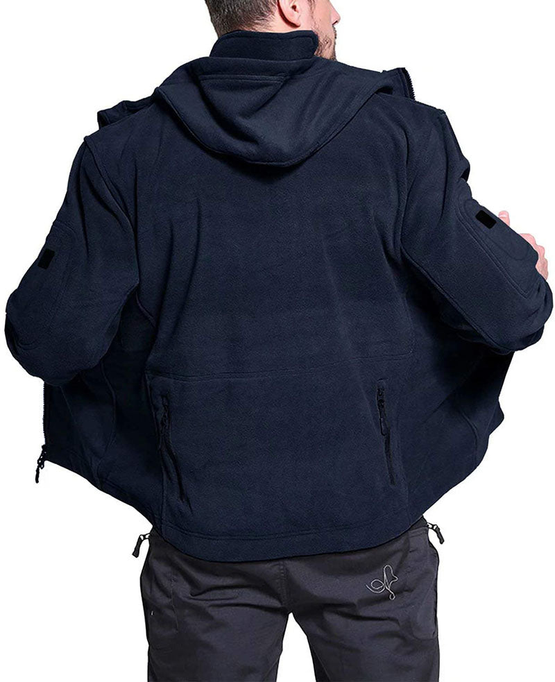 Herren Fleecejacke Winddicht Wasserdicht Outdoor
