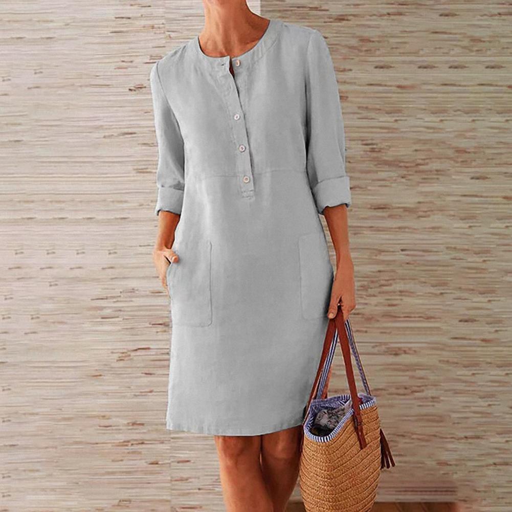 Damenkleid Freizeit Stilvoll Sommerkleid