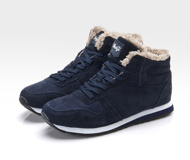 Herren Winterstiefel Warm Isoliert Wasserdicht