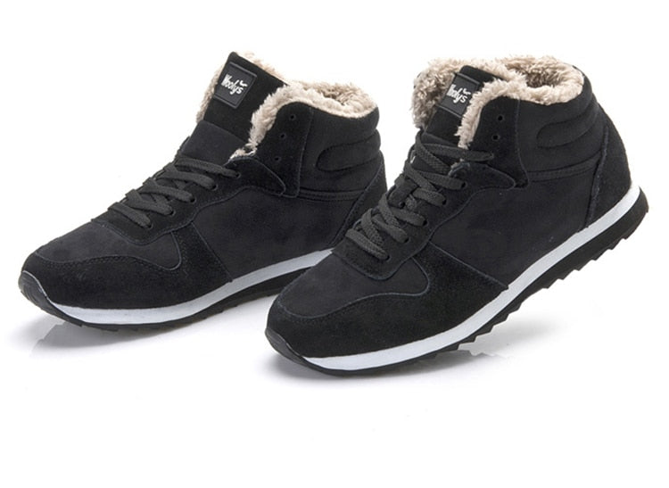 Herren Winterstiefel Warm Isoliert Wasserdicht