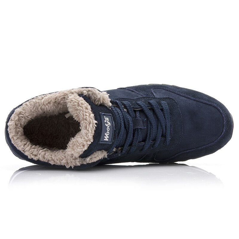 Herren Winterstiefel Warm Isoliert Wasserdicht