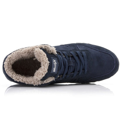 Herren Winterstiefel Warm Isoliert Wasserdicht