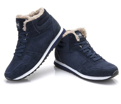 Herren Winterstiefel Warm Isoliert Wasserdicht