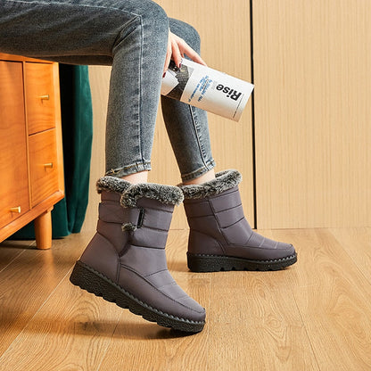 Damen Winterschuhe Warm Bequem Wasserdicht