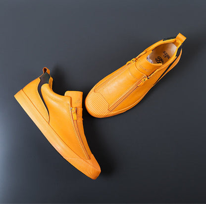 Herren Lederschuhe Elegante Schwarz Poliert