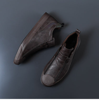 Herren Lederschuhe Elegante Schwarz Poliert
