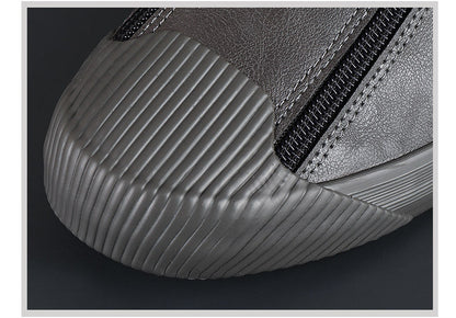 Herren Lederschuhe Elegante Schwarz Poliert