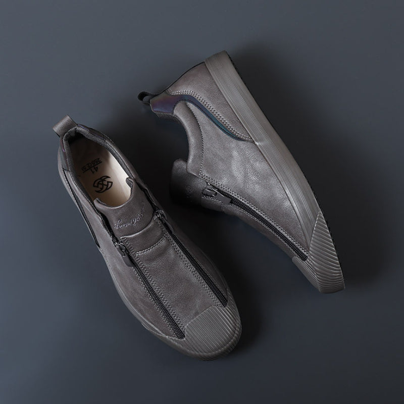 Herren Lederschuhe Elegante Schwarz Poliert