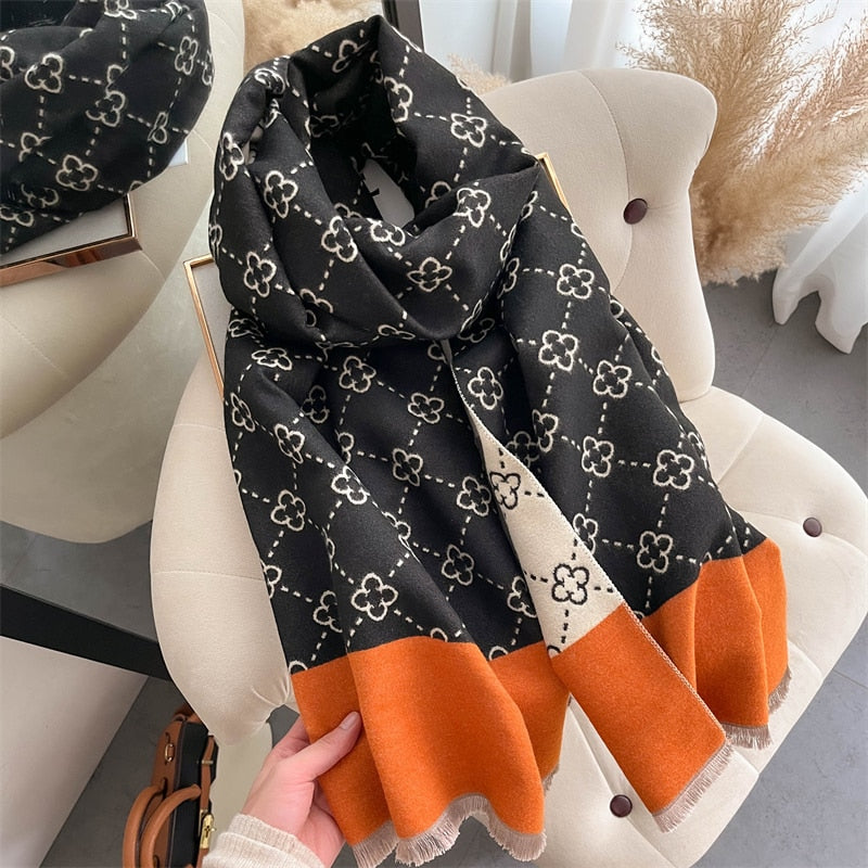 Eleganter Damen Kaschmir Schal Luxus Qualität