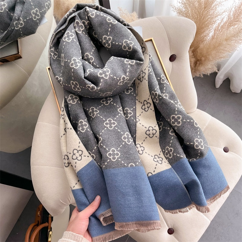 Eleganter Damen Kaschmir Schal Luxus Qualität