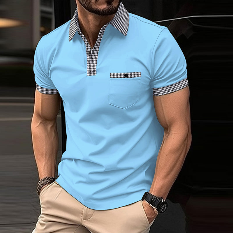Herren Polo Karomuster Elegantes Design - BerlinGlamour