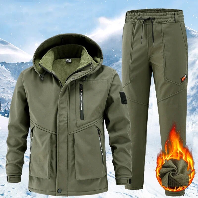 Herren Outdoor-Set Fleece Warm Funktionell - BerlinGlamour