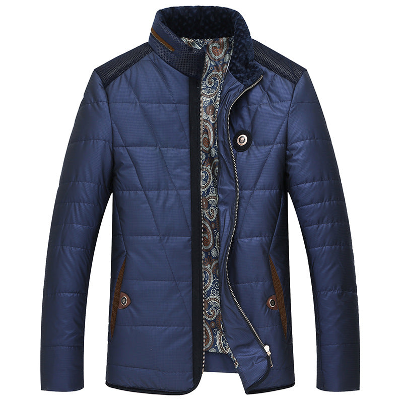 Herren Steppjacke Thermo Isolierjacke Stehkragen Warm - BerlinGlamour