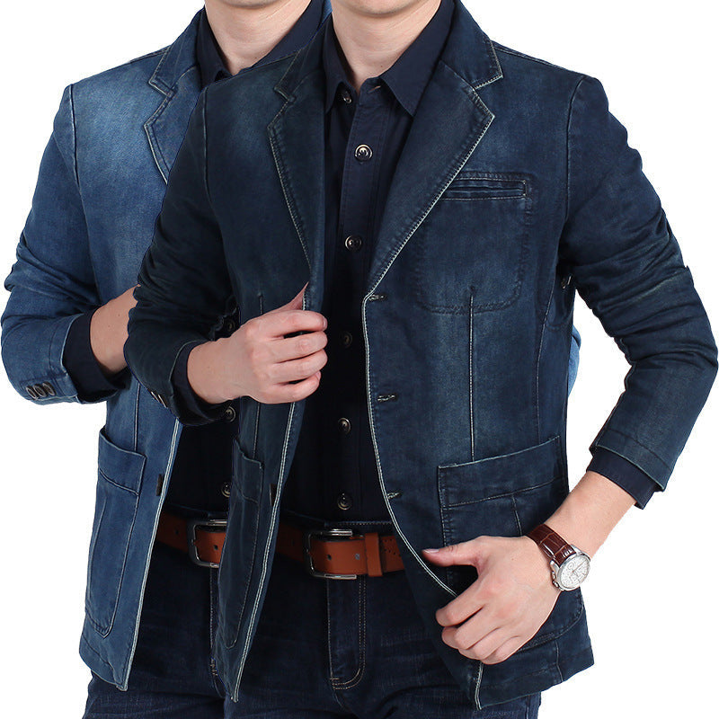 Maßgeschneiderter Herren Blazer Denim Modern