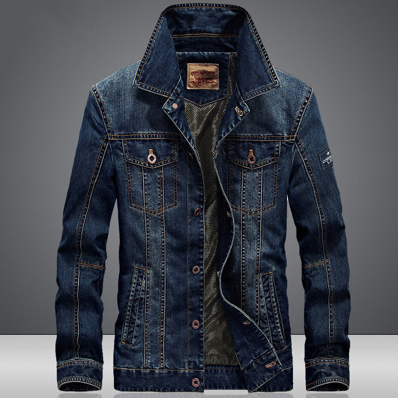 Herren Jeansjacke Modern Klassisch mit Taschen - BerlinGlamour