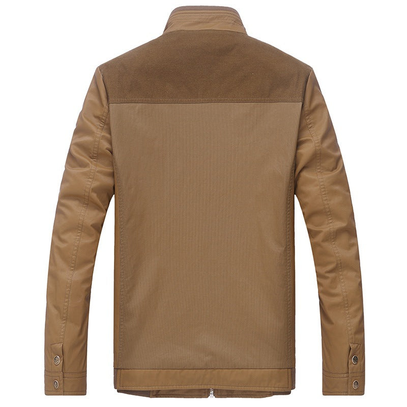 Herren Lederjacke Elegant Lässig Modern