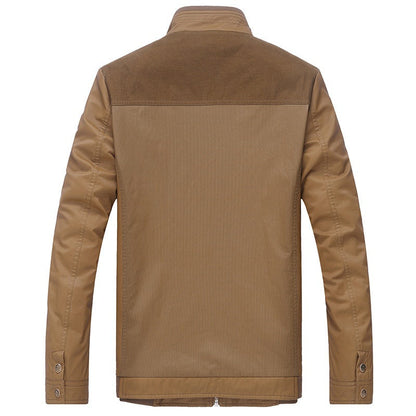 Herren Lederjacke Elegant Lässig Modern