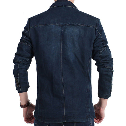 Maßgeschneiderter Herren Blazer Denim Modern