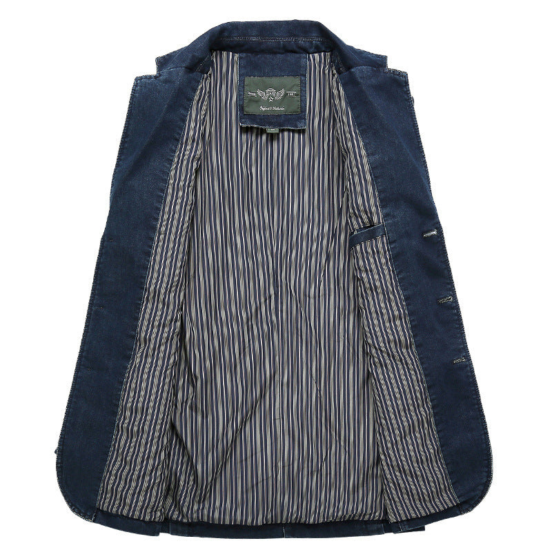 Maßgeschneiderter Herren Blazer Denim Modern