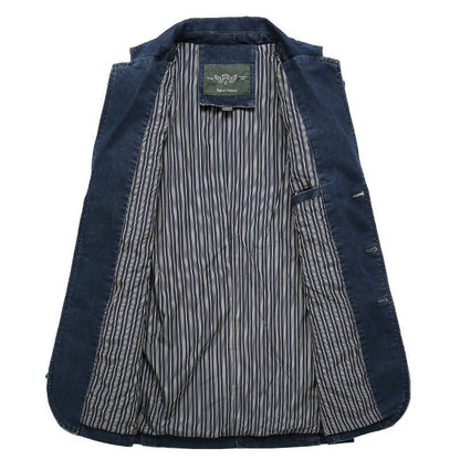 Maßgeschneiderter Herren Blazer Denim Modern