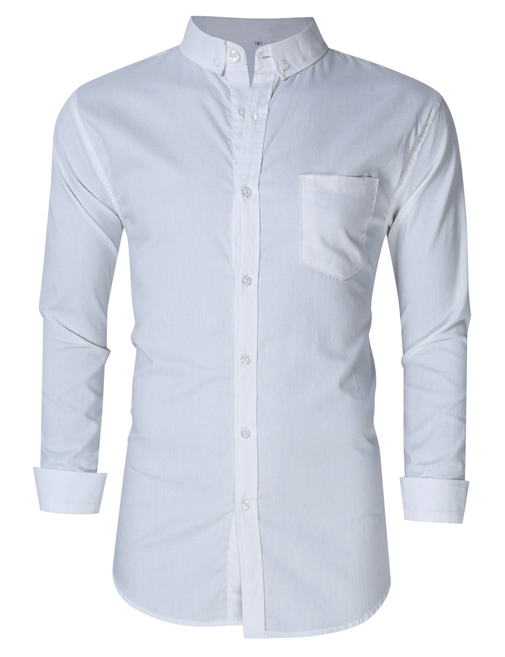 Herren Hemd Klassisch mit Button-Down Kragen und Brusttasche