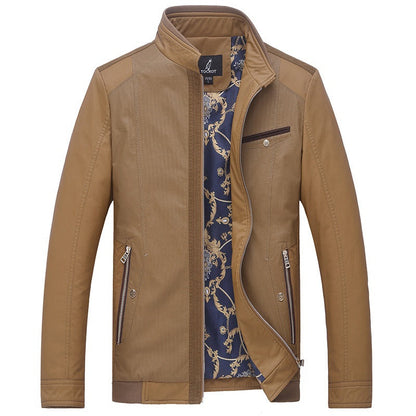 Herren Lederjacke Elegant Lässig Modern