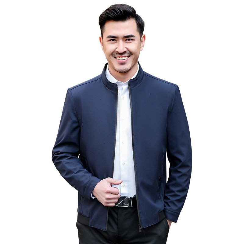 Herren Slim Fit Jacke atmungsaktiv Wasserabweisend Modern