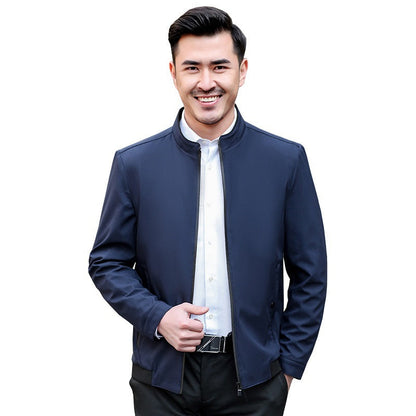 Herren Slim Fit Jacke atmungsaktiv Wasserabweisend Modern
