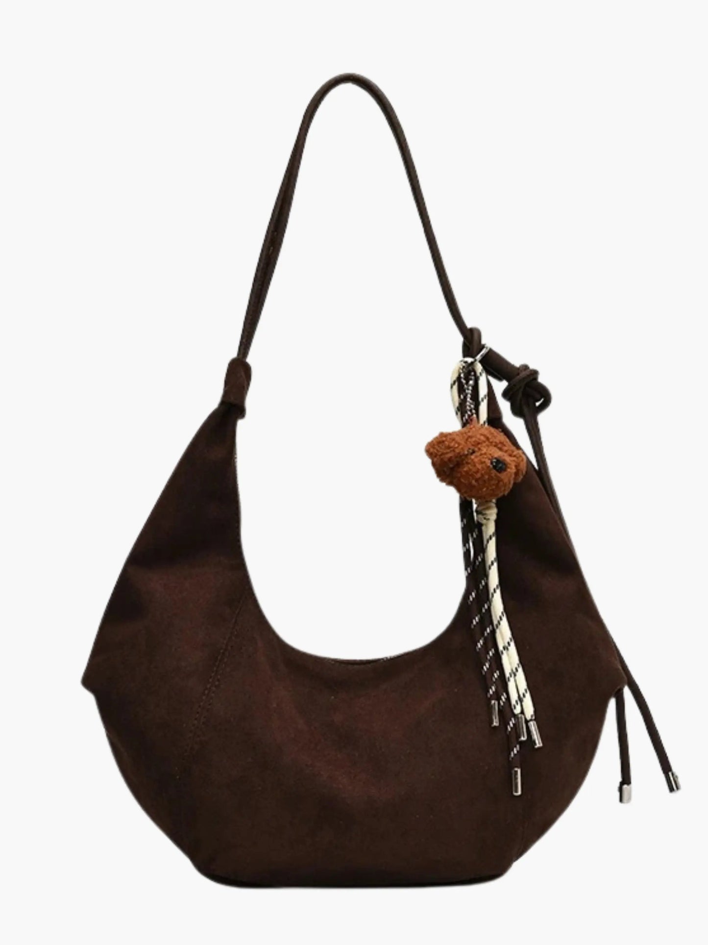 Boho Tasche Leder Hobo Bag Frauen Rucksack Schlicht