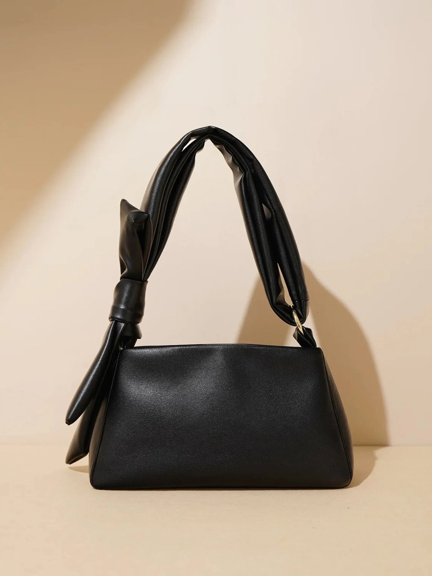 Leder-Umhängetasche Elegante Minimalistisch Mit Knotengriff