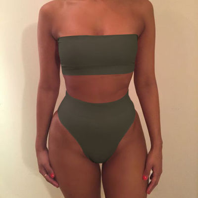 Damen Bikini-Set Hochtailliert Figurformend Modern