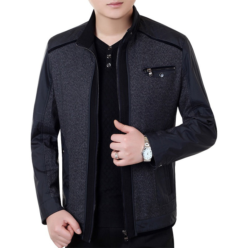 Wasserabweisende Herrenjacke Funktionell mit Stoffdetails - BerlinGlamour