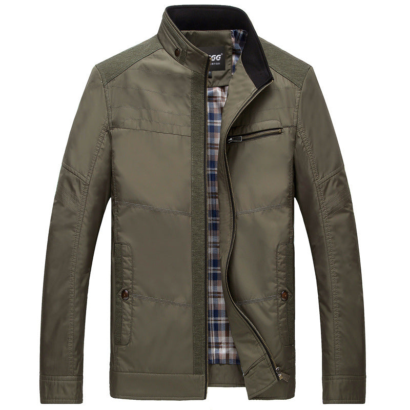 Herren Regenjacke Warm Thermofutter Wasserdicht Modern