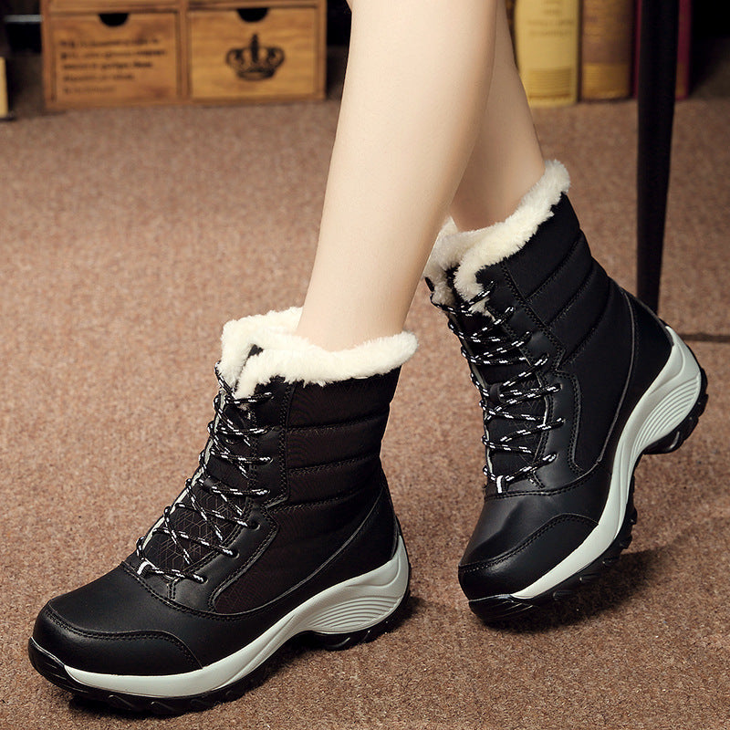 Warme Schneestiefel Damen Gefüttert Winterstiefel Heidi Style
