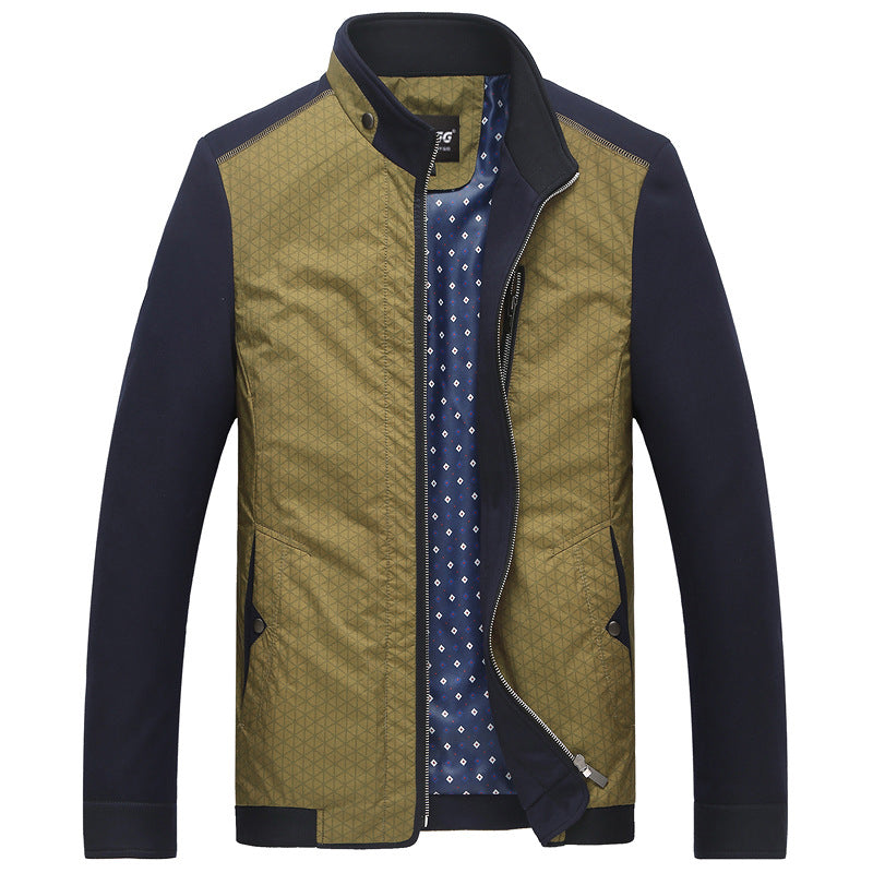 Herren Freizeitjacke mit geometrischem Muster Trendig