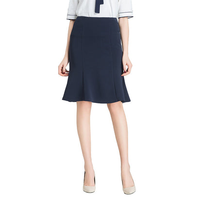 Damen Rock Midi Elegant Swing Rock Frauen