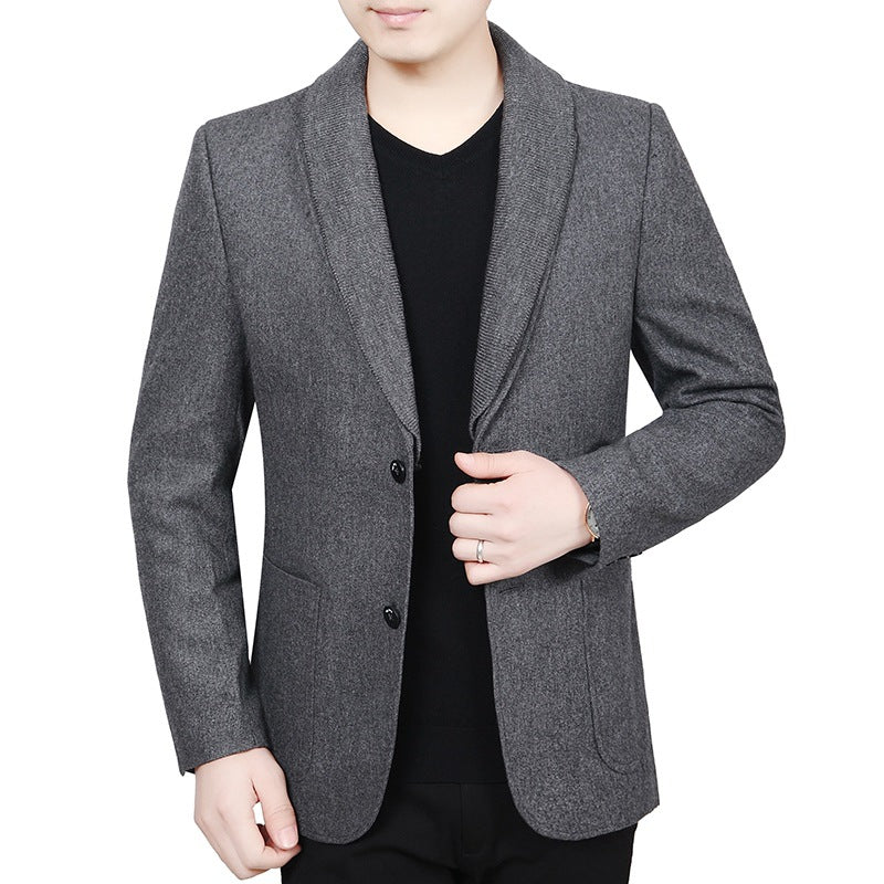 Herren Blazer Slim Fit Strukturstoff Modern