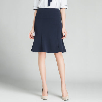 Damen Rock Midi Elegant Swing Rock Frauen