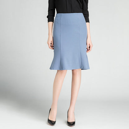 Damen Rock Midi Elegant Swing Rock Frauen