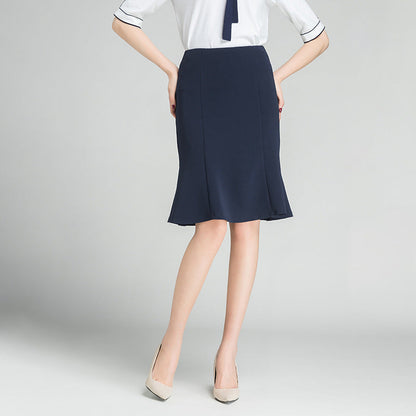 Damen Rock Midi Elegant Swing Rock Frauen