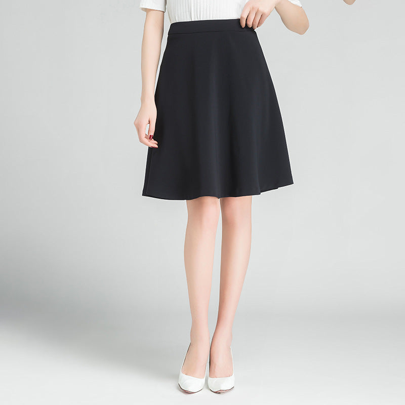 Eleganter Damen Rock Klassisch Schwarz