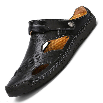 Herren Leder-Sandalen Ergonomisch Verstellbar Modern