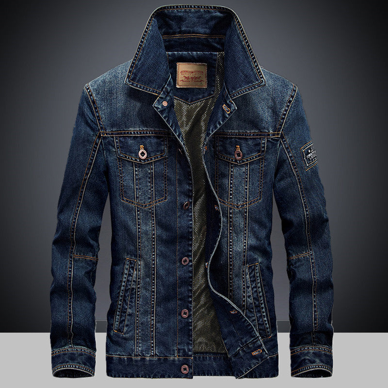Herren Jeansjacke Moderne Funktionsjacke Mit Taschen - BerlinGlamour
