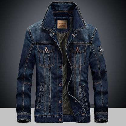 Herren Jeansjacke Moderne Funktionsjacke Mit Taschen - BerlinGlamour