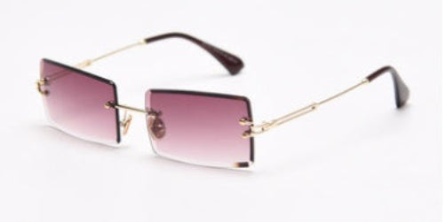 Modische Retro Sonnenbrille Rechteckig Damen