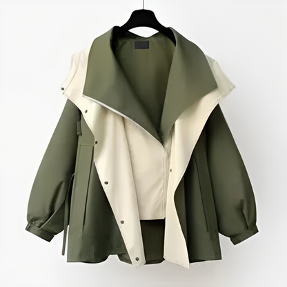 Regenjacke Damen Wasserdicht Elegante Frauenjacke