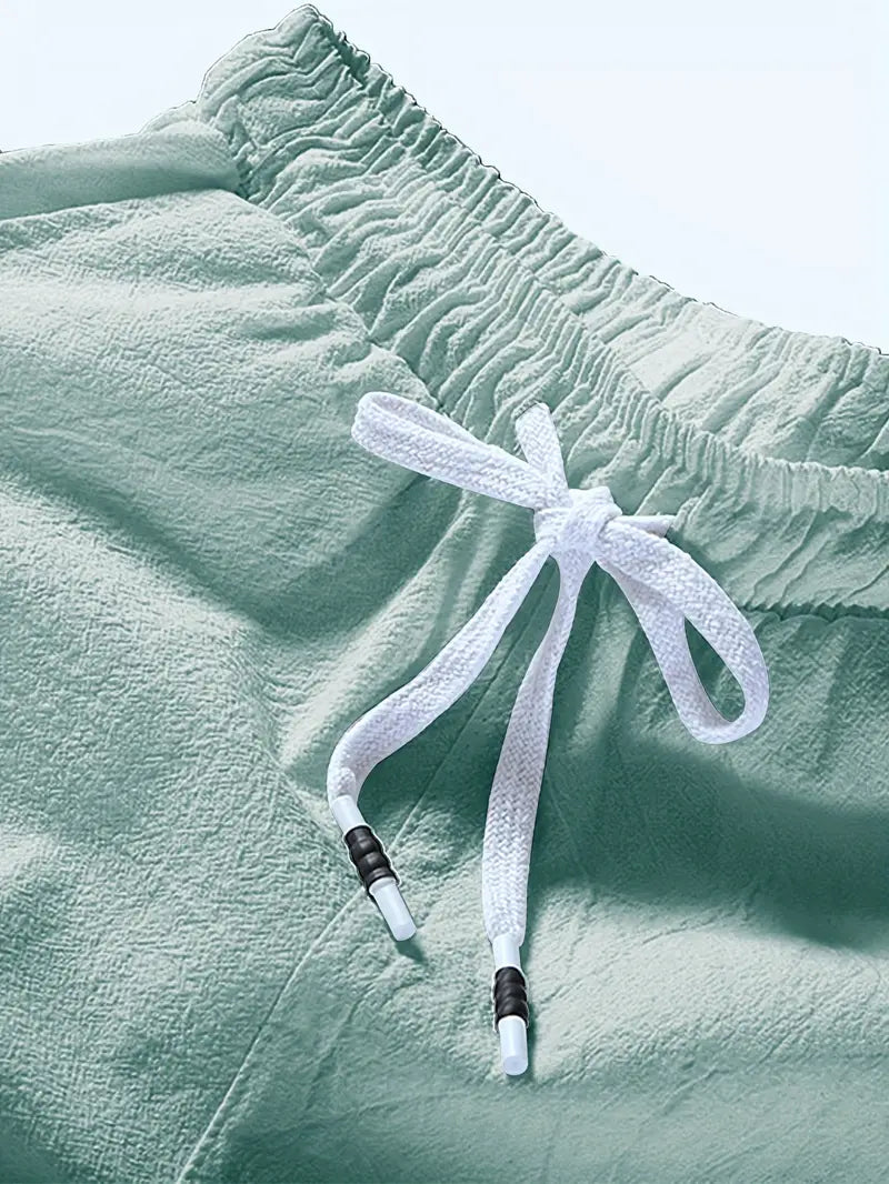 Herren Shorts Sommer Bequem Kordelzug Weich
