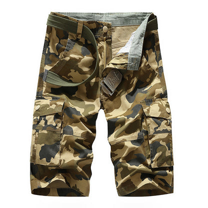 Herren Cargoshorts Elastisch Praktisch Mit Taschen