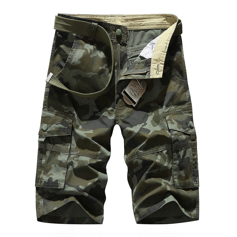 Herren Cargoshorts Elastisch Praktisch Mit Taschen